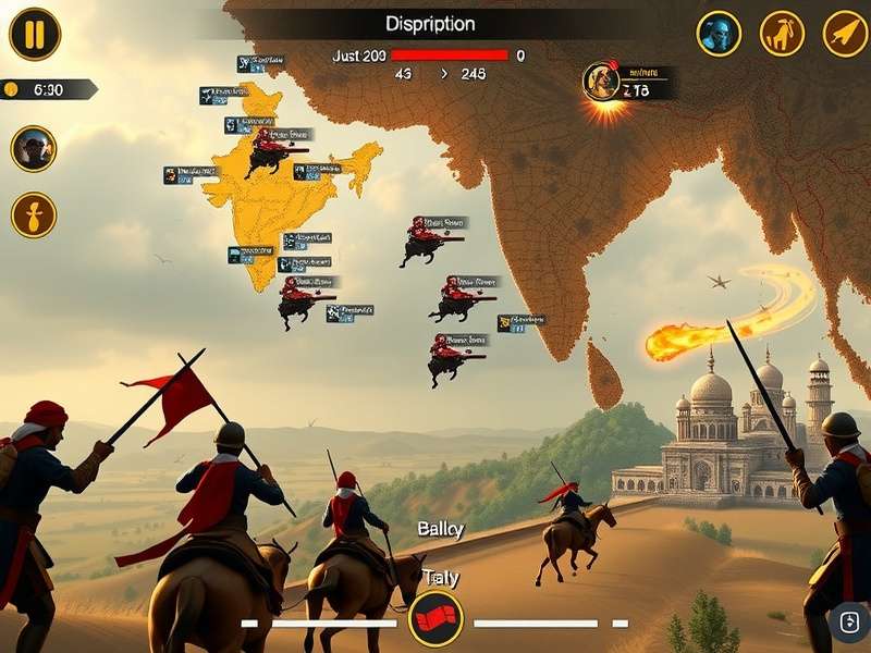 Manipur Marauders gameplay screenshot showing strategic battle